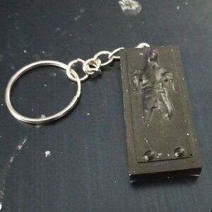 Handmade Black Star Wars Han Solo in Carbonite Keychain